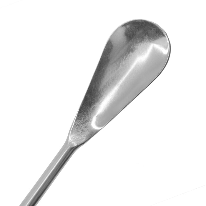 10PK Spatula Spoons, 9" - Stainless Steel - Flat End, Scoop End