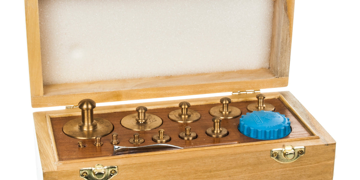 Balance Weights - AW, Polished Brass, 1mg to 200gm — Eisco Labs