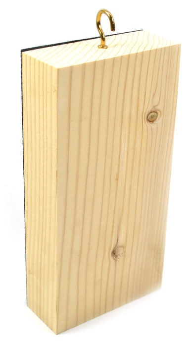 Wooden Friction Block, Pine Wood and Felt - Measures 6 x 3 x 1.25" (Made in the USA)