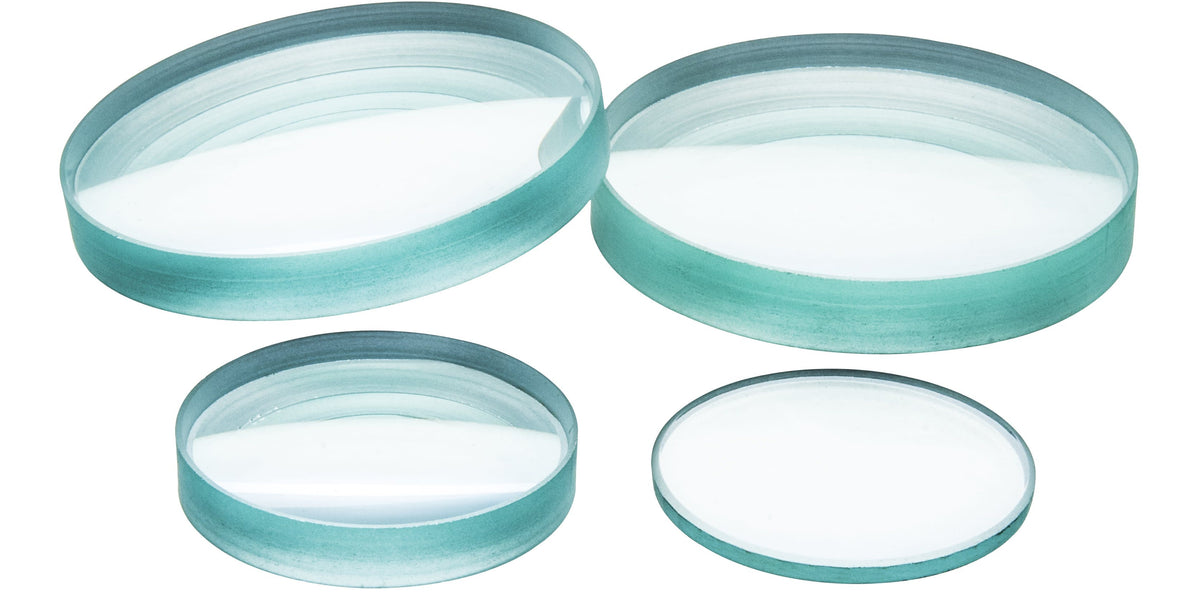 Physics Teaching Aids Eisco Labs Glass Lenses - Double Convex 38mm Diameter, 100mm Focal Length 38mm Diameter 100mm Focal Length