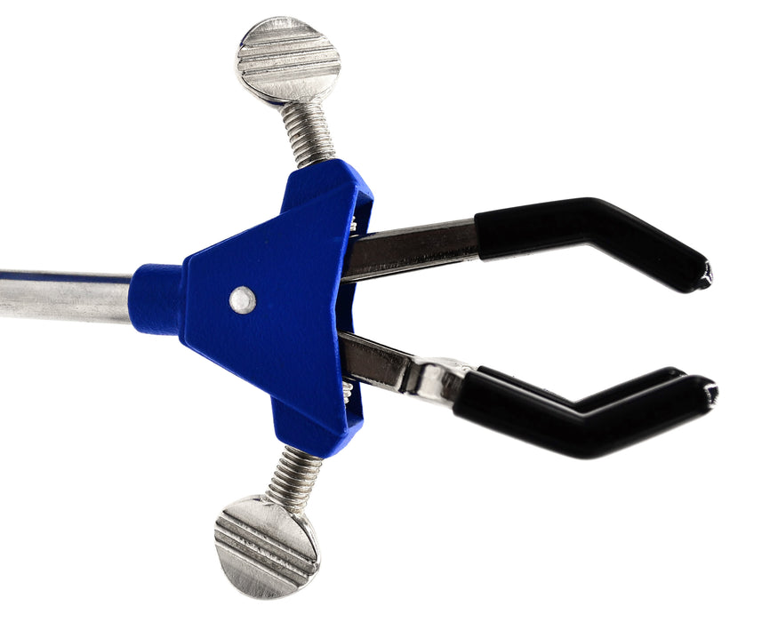 3 Finger Adjustable Clamp on Stainless Steel Rod - 2.3" Max Opening