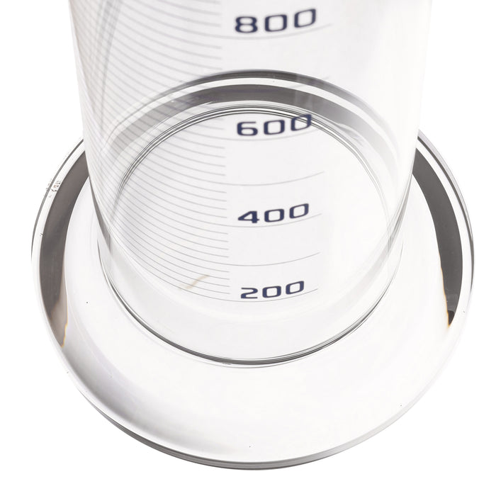 Graduated Cylinder, 2000ml - Class B - Blue Graduations, Round Base