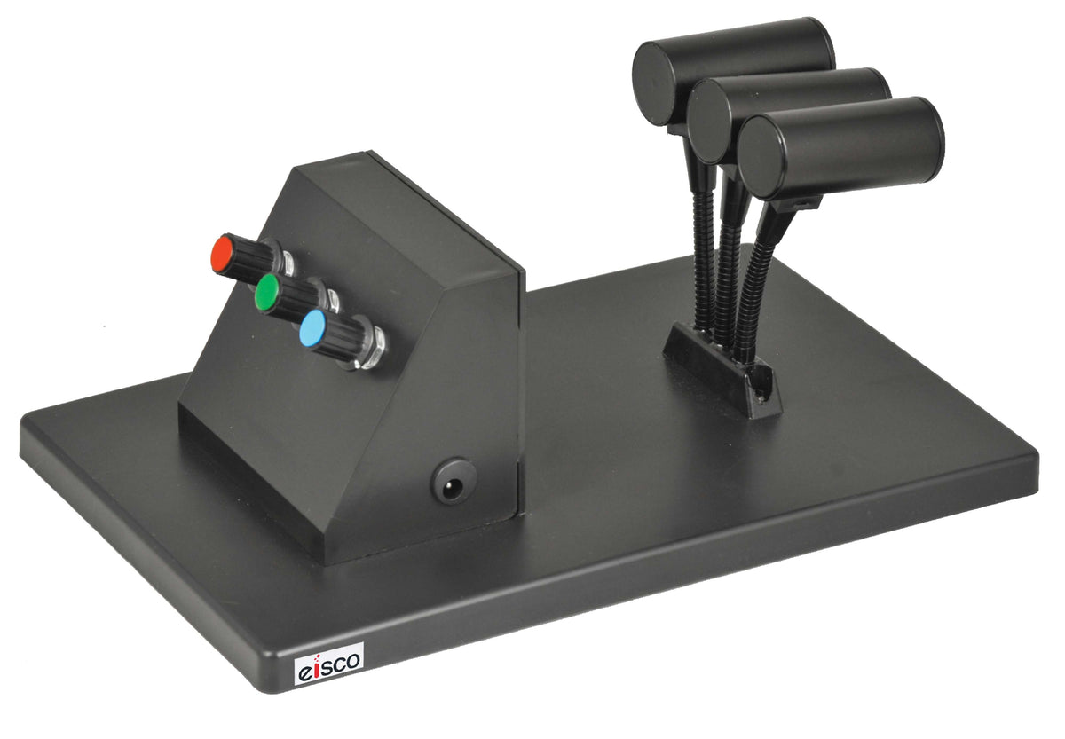 Eisco Labs Color Mixing apparatus - 3 LED Lamps that project Red, Blue
