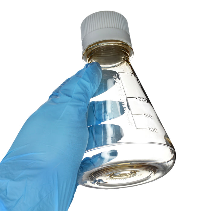 Eisco - Pack of 1, 250mL Sterile Polycarbonate Erlenmeyer Flask, Non-Vented, Flat Bottom, Gamma Sterilized, USP Class VI, Lab-Grade, Chemical Storage, Cell Culture, Mixing