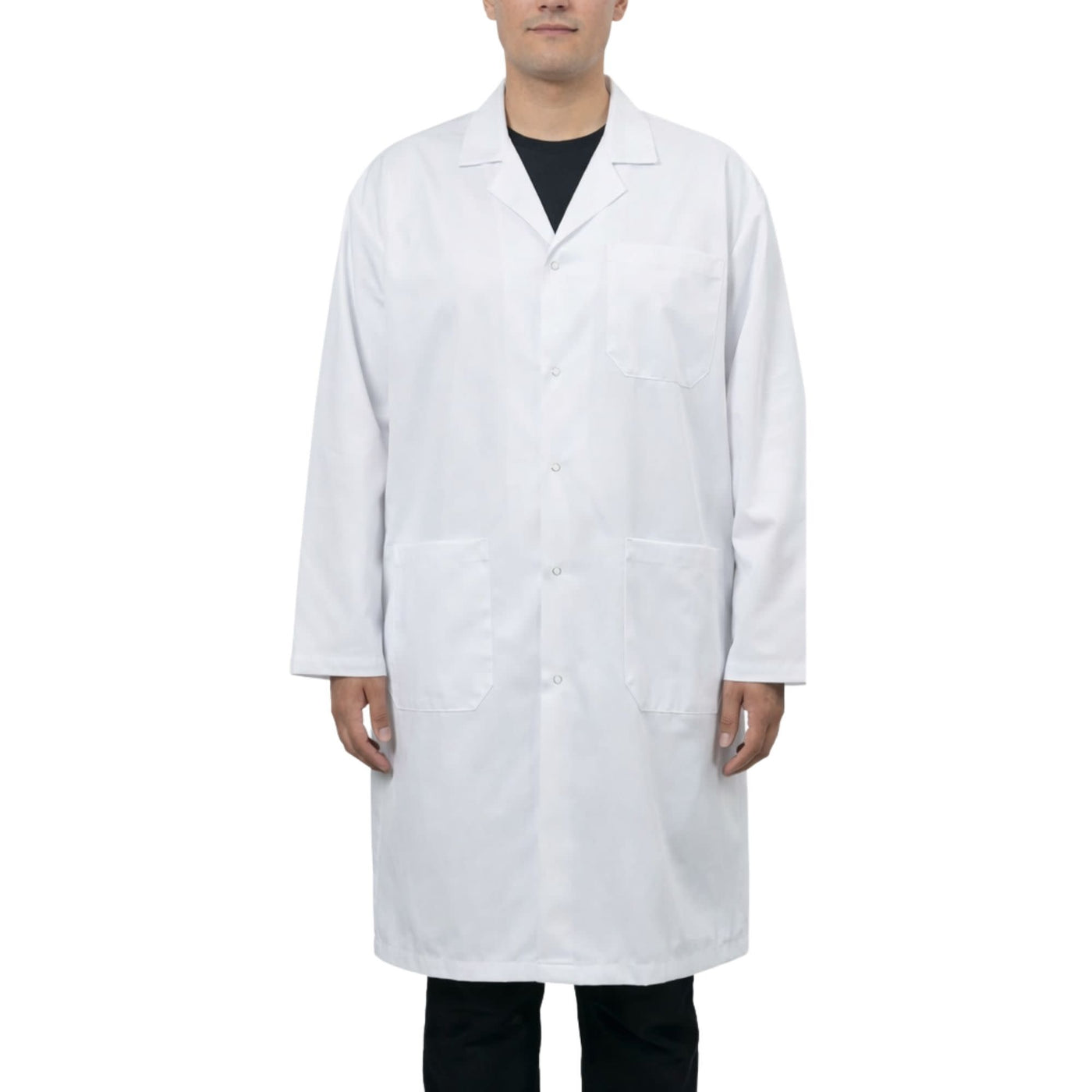 Eisco Adult Large Professional Grade 100% Cotton Lab Coat – Snap Front ...