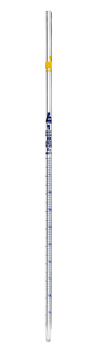 Serological Pipette, 1ml - Class B, Tolerance Â±0.010ml - Borosilicate 3.3 Glass
