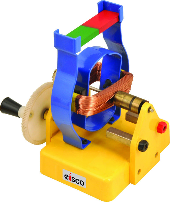 Simple Motor Model, 5.5 Inch - Manual - Demonstrate Magnet Action, Principle of Alternator - Includes Two Magnets