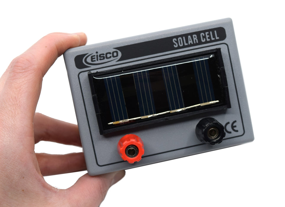 Solar Cell Unit with 4mm Terminals, Small - Great for Physics Projects and Experiments - Eisco labs
