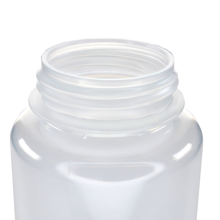 Eisco - 500mL Wide Mouth Polypropylene Translucent Reagent Bottles with Polypropylene Caps, Pack of 12, Non-Sterile, Autoclavable, Leakproof Laboratory Storage Bottles, 0-135°C Temperature Range