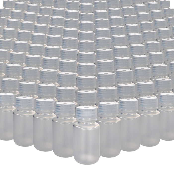 Eisco - Bulk Pack of 1000, 60mL Wide Mouth Polypropylene Reagent Bottles with Polypropylene Caps, Non-Sterile, Autoclavable, Laboratory Containers, 0-135°C Temperature Range
