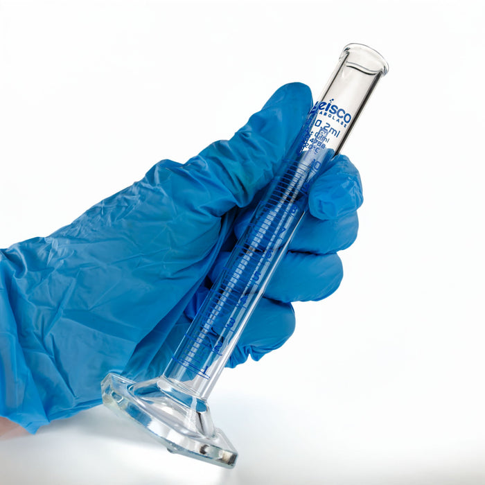 Eisco – Graduated Cylinder 10mL Class A Borosilicate Glass with Hexagonal Base – Calibrated Measuring Cylinder with Individual Work Certificate