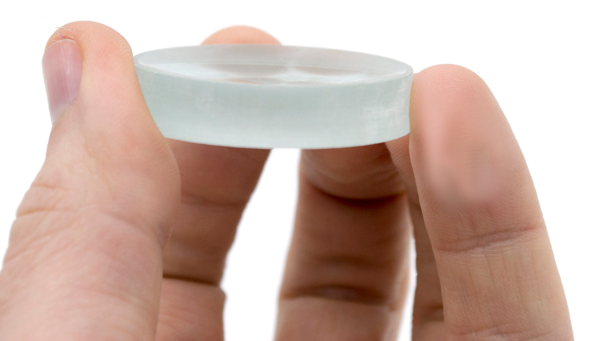 Double Concave Lens, 50mm Focal Length, 1.5" (38mm) Diameter - Spherical, Optically Worked Glass Lens - Ground Edges, Polished - Great for Physics Classrooms - Eisco Labs