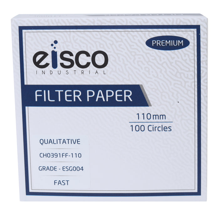 Premium Qualitative Filter Paper, 110mm, Grade ESG004, Pack of 100
