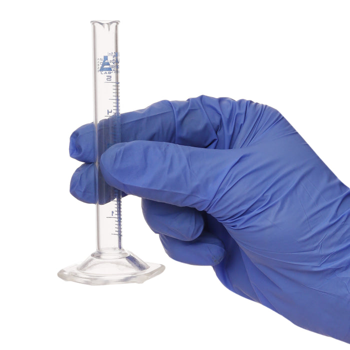 Graduated Cylinder, 5ml - Class B - Blue Graduations, Hexagonal Base