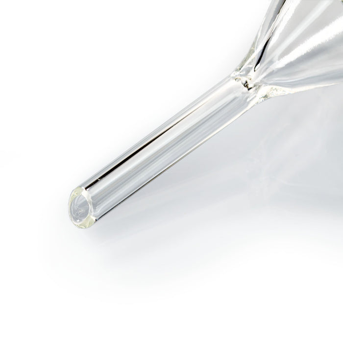 Eisco – 35mm Heavy Duty Glass Funnel, Plain Stem Diameter 6mm, Borosilicate Glass, Thick Uniform Walls, Chemistry Lab Filter Funnel, for Liquid Transfer and Separation Tasks