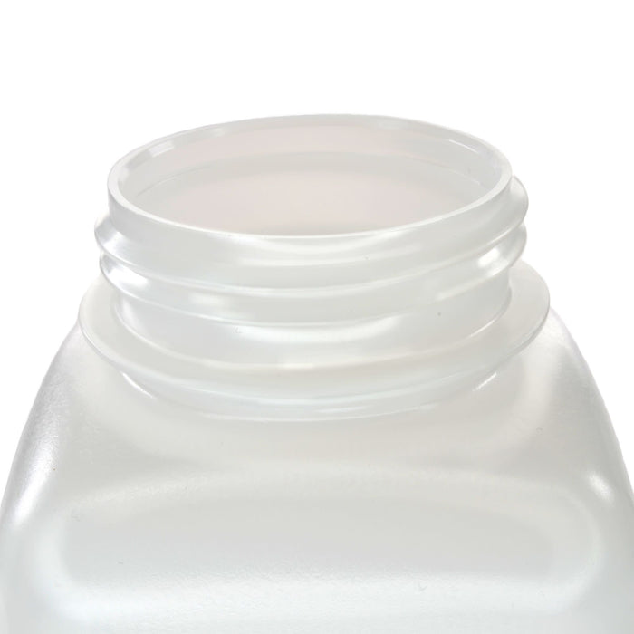 Eisco - Pack of 12, Sterile 500mL Square HDPE Reagent Bottles with Wide Mouth Polypropylene Caps, Translucent, Non-Autoclavable, Leak-Proof, Chemical Resistant, -100°C to 120°C, Ideal for Laboratory and Industrial Use