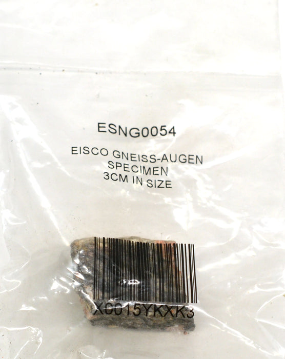 Eisco Augen Gneiss Specimen (Metamorphic Rock), Approx. 1" (3cm)