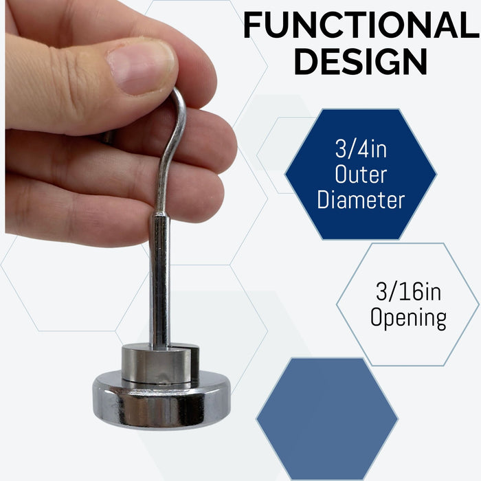 Eisco Labs - 20g Stainless Steel Slotted Mass – Durable Precision Weight with 3/4" Outer Diameter, Slotted for Lab, Physics & Educational Use, Single Pack
