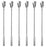 6PK Lab Spatula Spoon, 9" - Stainless Steel - Flat End & Scoop End