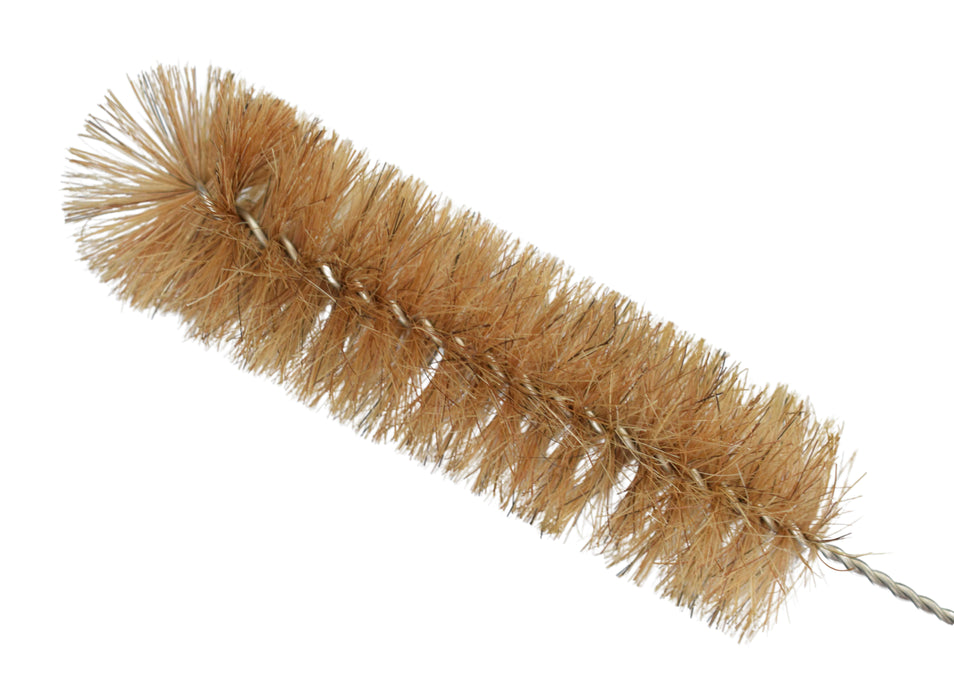 Bristle Cleaning Brush, 11.25" - Fan Shaped End - 1.5" Diameter
