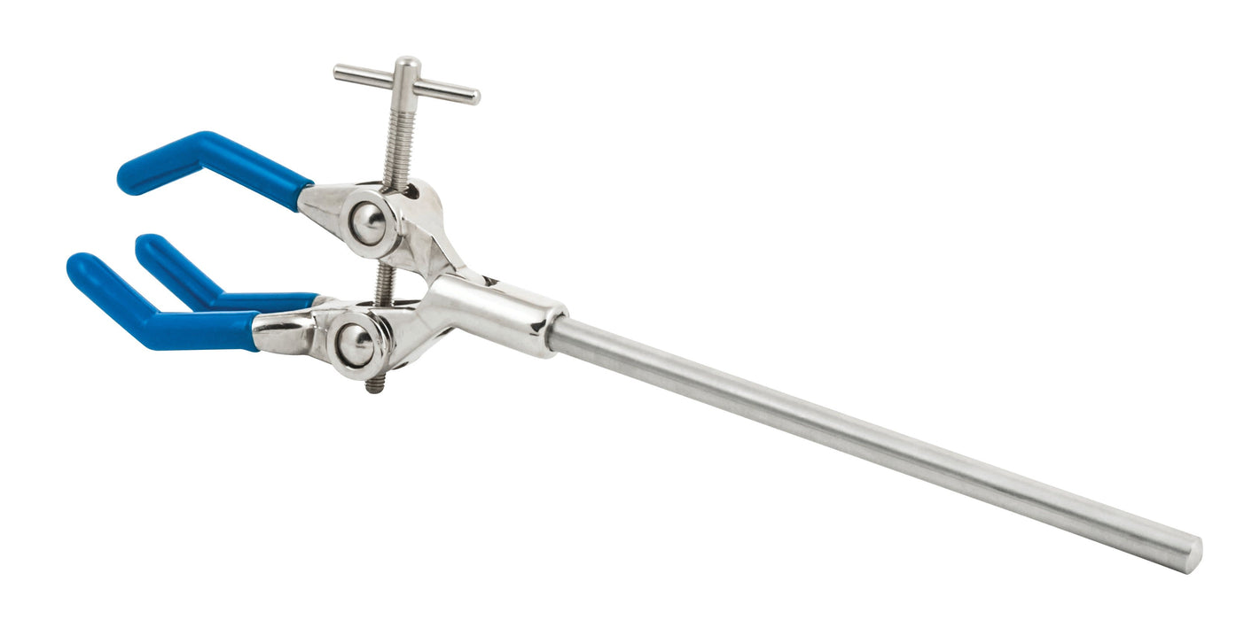 3 Prong Clamp - PVC Coated Diecast Jaw - 3.5" (90mm) Jaw Capacity - Eisco Labs