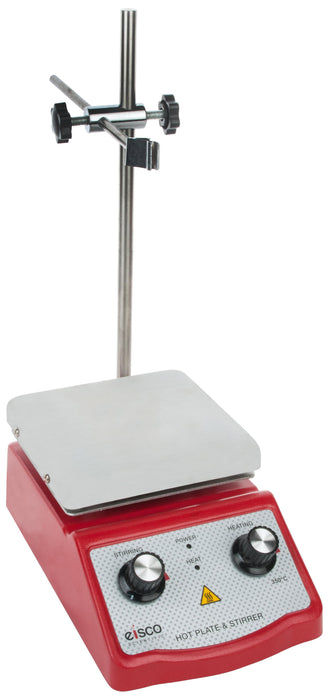 Eisco Labs Hot Plate with Magnetic Stirrer- Aluminum Top, 110/120 V AC