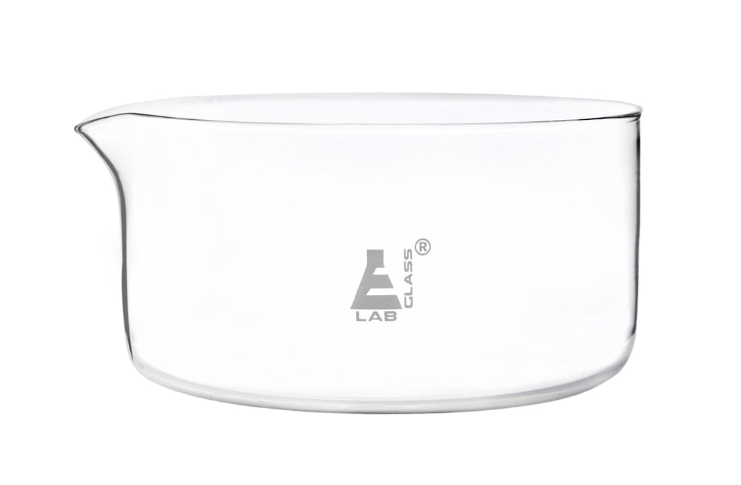 Crystallizing Dish, 2000ml - Flat Bottom - Borosilicate Glass - Eisco Labs