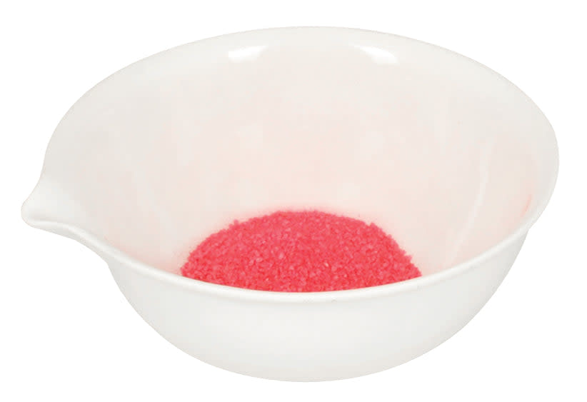Evaporating Dish, 120ml, outer dia 94mm, Porcelain, round form with spout