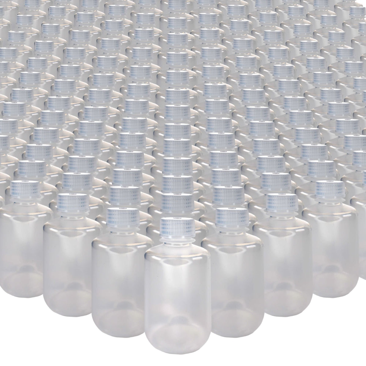 Eisco - Bulk Pack of 500, 125mL Narrow Mouth Polypropylene Translucent ...