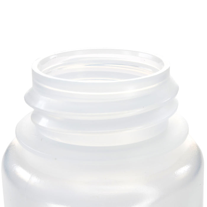 Eisco - 125mL Wide Mouth Polypropylene Translucent Reagent Bottles with Polypropylene Caps, Pack of 12, Non-Sterile, Autoclavable, Leakproof Laboratory Storage Bottles, 0-135°C Temperature Range