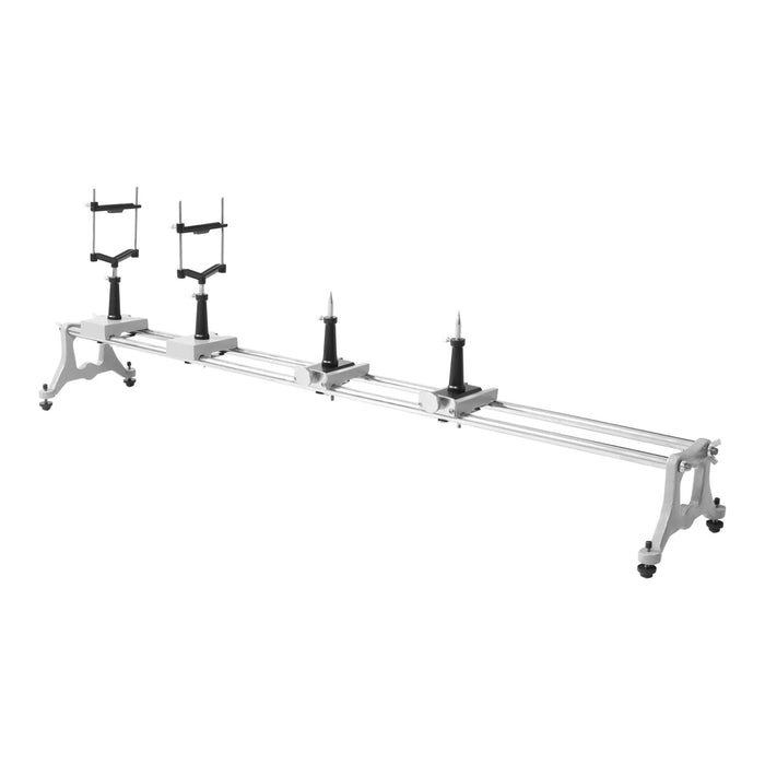 Optical Bench Double Rod L-1mtr, with 4 riders (2 normal + 2 slow motion) 2 lens holder + 2 optical Pins