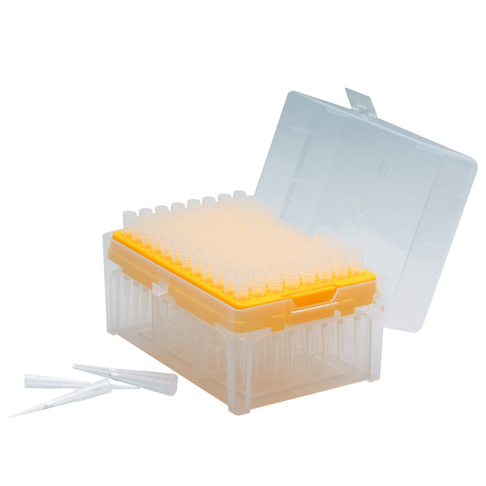 Racked Filter Tips, 100µl - 96 Tips - Graduated - Hydrophobic, Polyethylene Filtered Tips - Sterile, Autoclavable - Eisco Labs