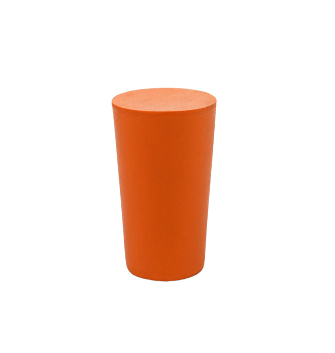10PK Rubber Stoppers - Solid - 11mm Bottom, 14mm Top, 24mm Length