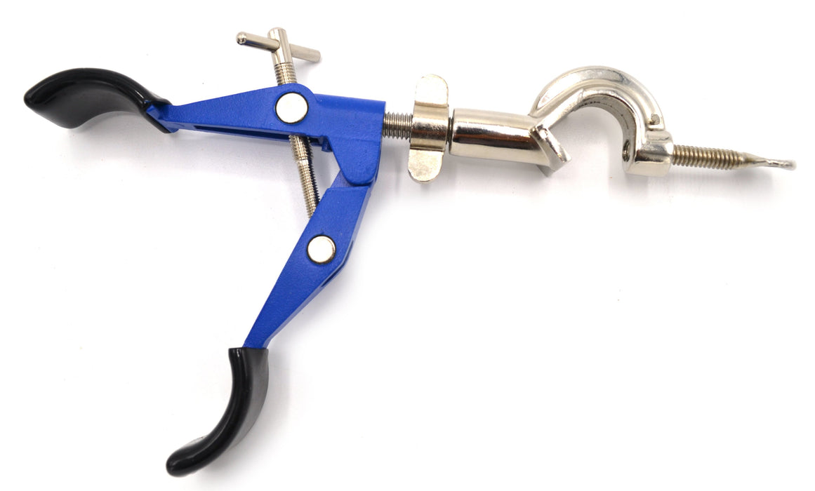 2 Prong Burette Clamp on Swivel Bosshead - 4.25" Max Opening
