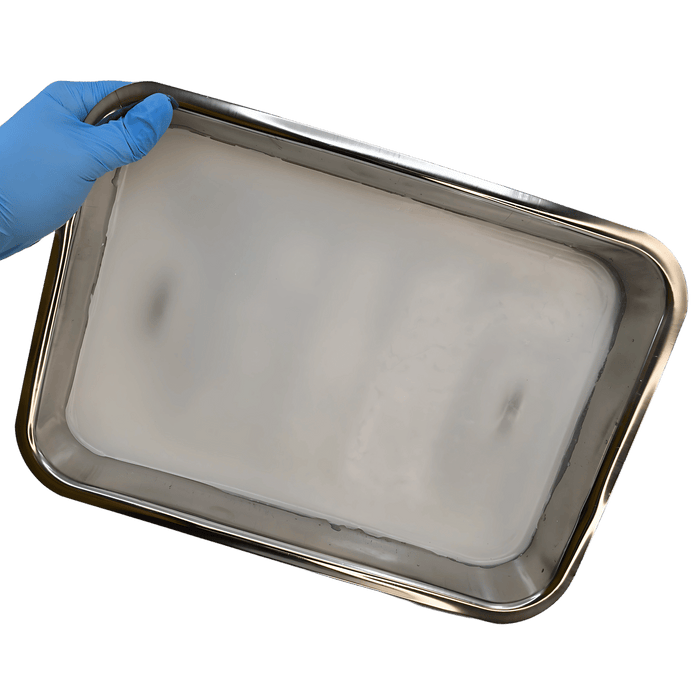 Eisco Labs - Metal Dissecting Tray with Wax, 12x9x2" - Stainless Steel Dissection Tray for Biology, Anatomy, Forensic Science & Specimen Pinning, Lab Dissection Trays, Wax-Lined Stainless Trays