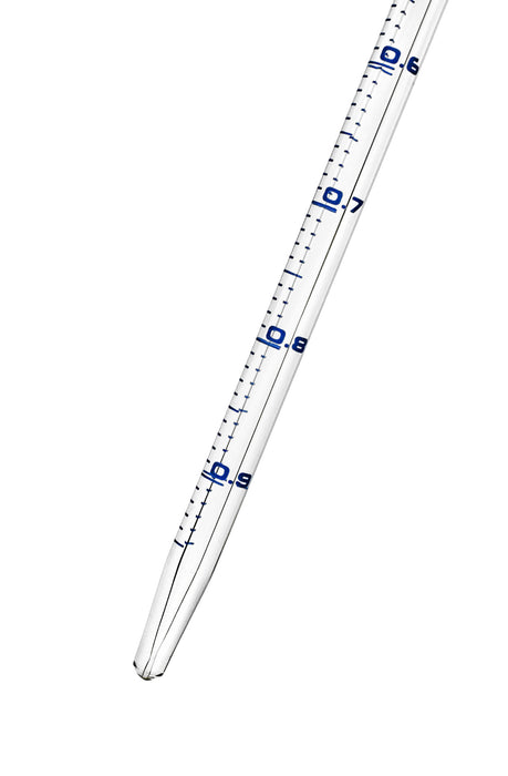 Serological Pipette, 1ml - Class A, Tolerance ±0.007ml - Borosilicate 3.3 Glass