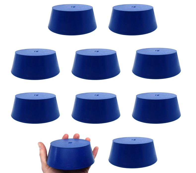 10PK Neoprene Stoppers, Solid - ASTM - Size: #15 - 83mm Bottom, 103mm Top, 39mm Length