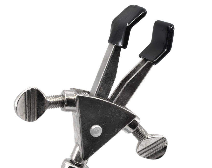 Universal Retort Clamp - 2 Vinyl Coated Prongs, Double Adjustable