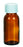 Reagent Bottle, 30mL- Amber Soda Glass - White Screw Cap