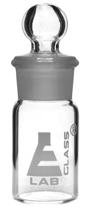 Weighing Bottle, Tall Form, 5ml capacity, Borosilicate Glass with Interchangeable Ground Stopper - Eisco Labs