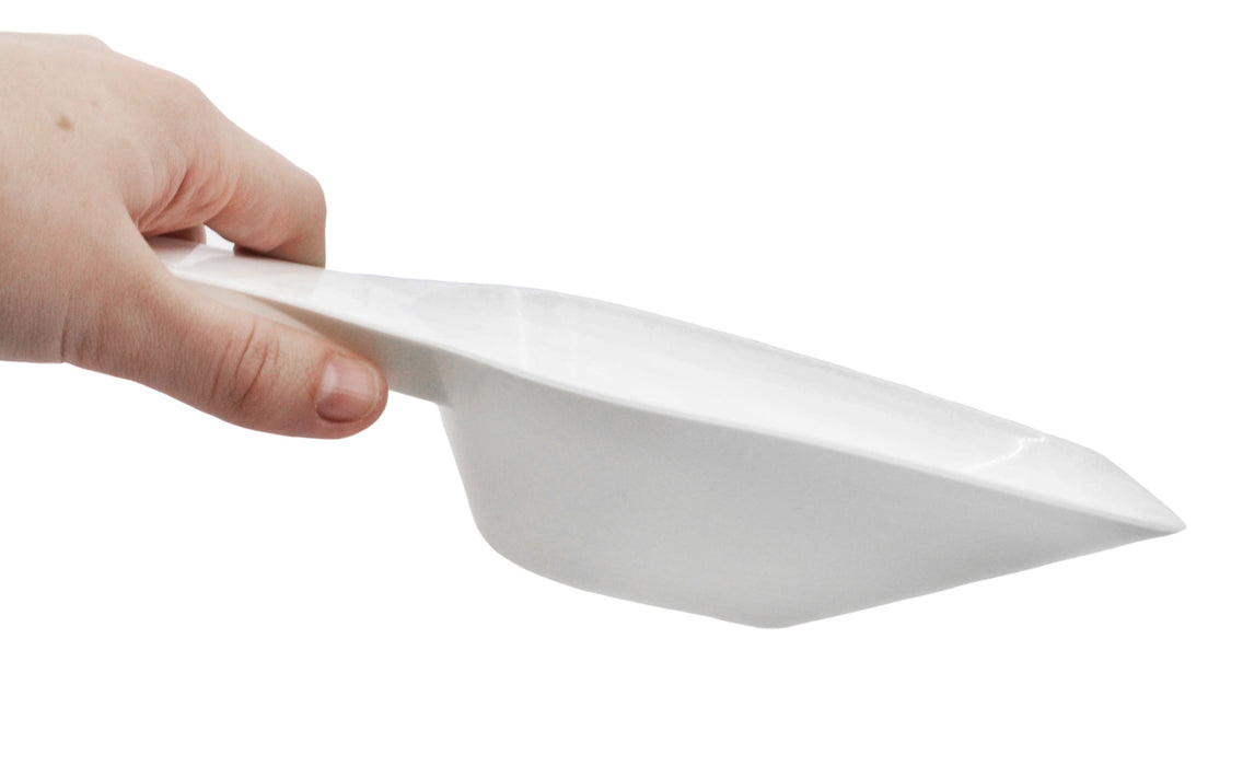 6PK Scoops, 250ml (8.5oz) - Polypropylene - Flat Bottom, Excellent for Measuring & Weighing