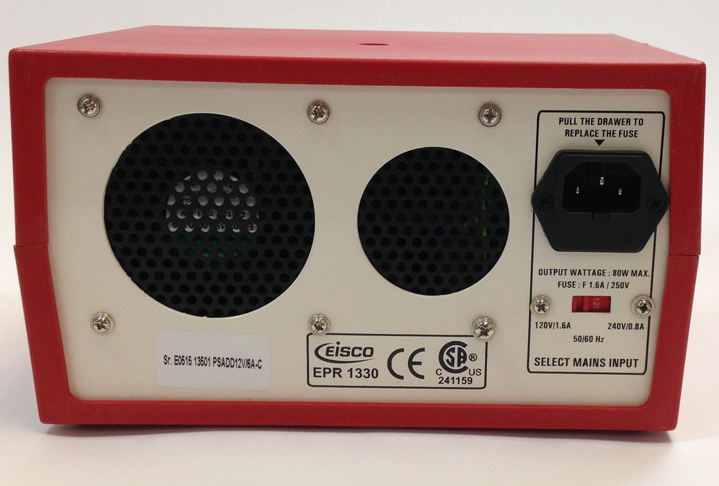 Low Voltage AC/DC Power Supply - Simultaneous Dual Output - 12V/6A Max Combined Load - Eisco Labs