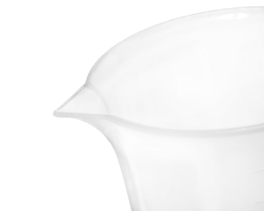 Plastic Pitcher, 250mL - Molded Graduations - Chemical Resistant & Autoclavable Polypropylene
