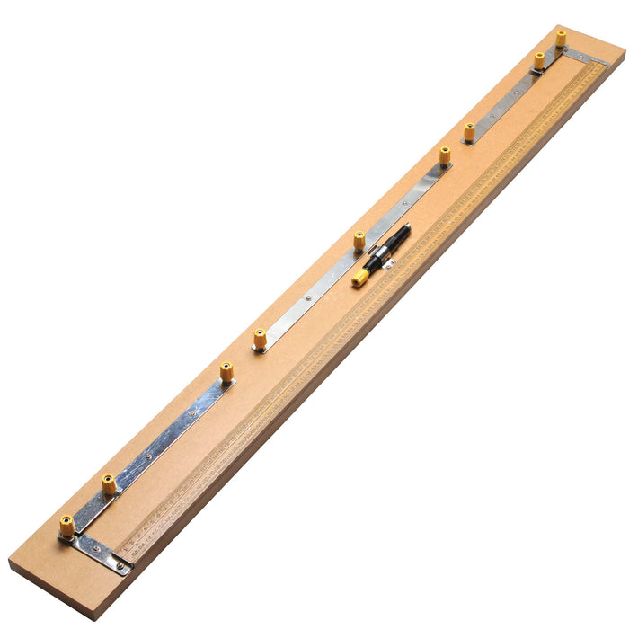 Eisco - Wheatstone Bridge One Meter Four-Gap with Brass Strips and Hardwood Base for Resistance Measurement and Physics Education