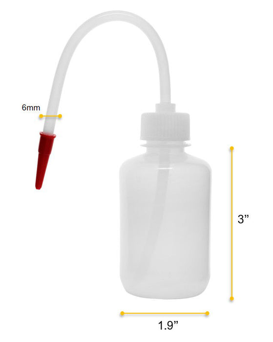 Economy Wash Bottle, 500ml - Polyethylene - Flexible Delivery Tube
