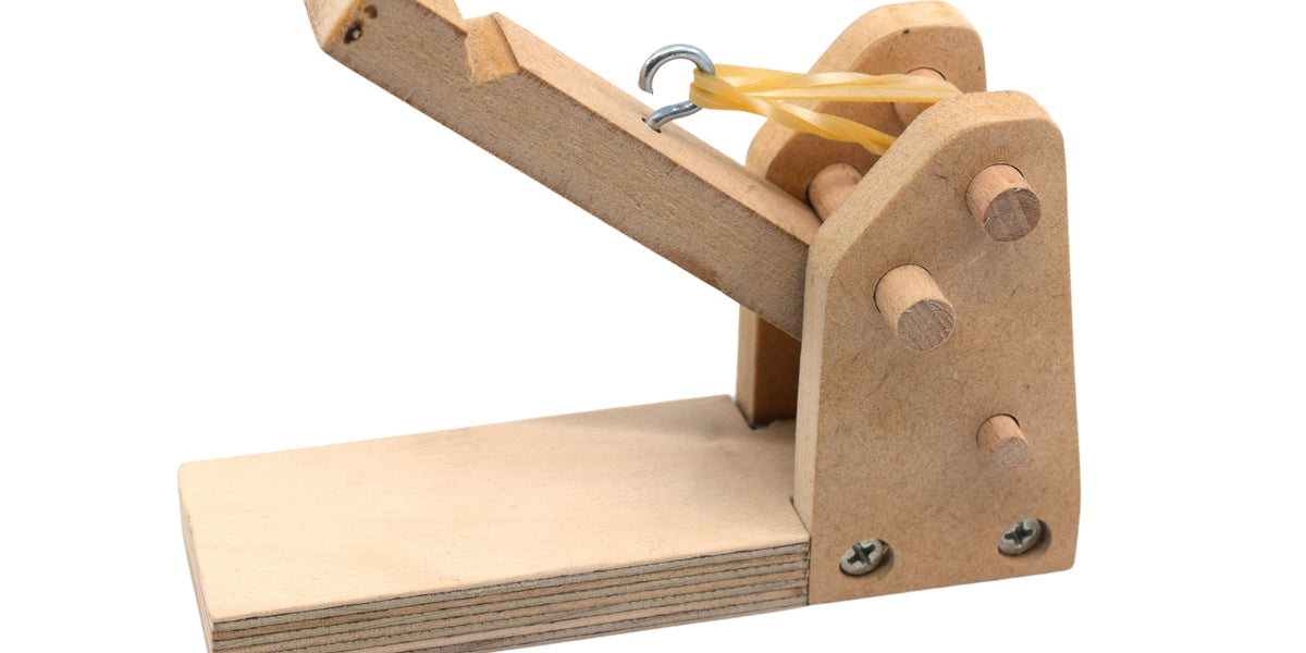 Miniature Catapult Kit - Build Yourself - STEM Learning - Comes