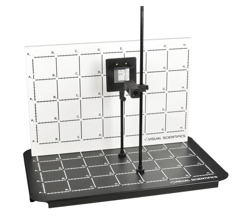Diffraction Grating Kit - Experiment Components Only - Laser, Slide Holder, 2 Diffraction Gratings, 2 Posts - (Base Not Included) - Visual Scientifics by Eisco