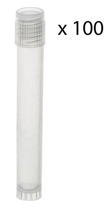 Plastic Storage Vials, 5mL, 100/PK - Polypropylene - Screw Cap