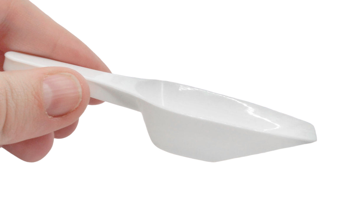 Scoop, 10ml (0.3oz) - Polypropylene - Flat Bottom, Excellent for Measuring & Weighing