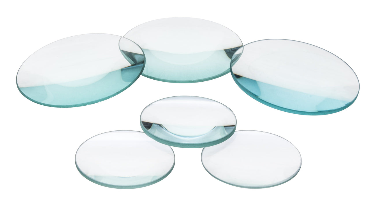 Double Convex Lens, 150mm Focal Length, 1.5" (38mm) Diameter - Spherical, Optically Worked Glass Lens - Ground Edges, Polished - Great for Physics Classrooms - Eisco Labs